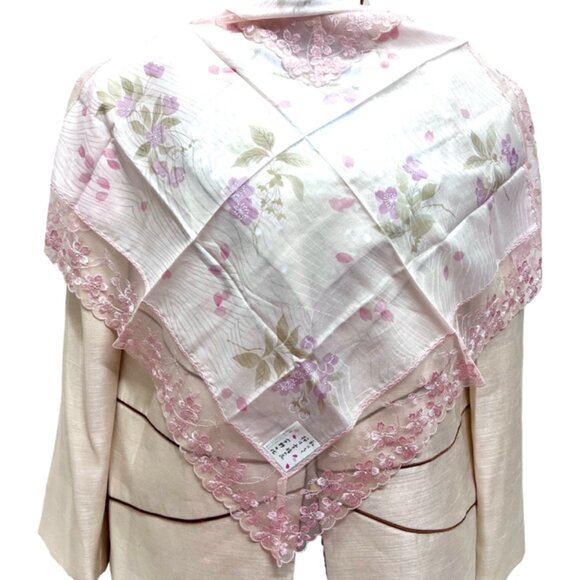 BUNDLE 4:  YSL--NINA RICCI-JP  -A.O. AtsukiScarf/Handker Cotton/Silk 25" 19"(88 - Picture 4 of 16